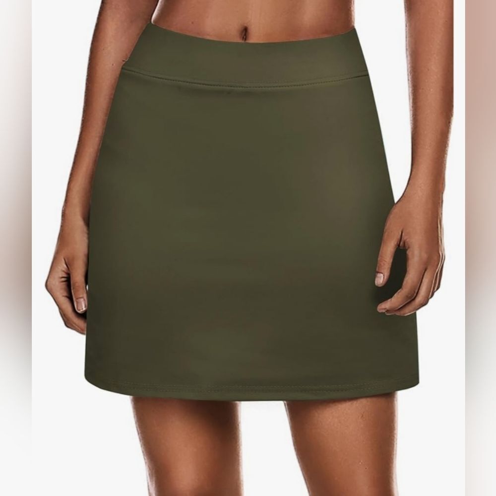 💇‍♀️Dark Olive Green Athletic Performance Skort Size 2X